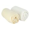 BABYCALIN 2 Draps Housse Bébé Blanc Ecru 70 X 140 Cm - Jersey - 130gr/m²
