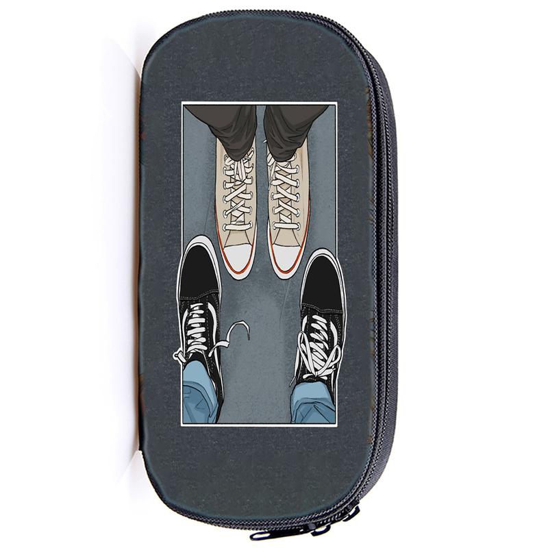 Heartstopper Канцелярские принадлежности Сумка-карандаш Ник и Чарли Студенческий экзамен Специальный нейлоновый чехол для ручки ЛГБТ-сумка унисекс Школьные принадлежности