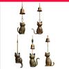 Lovely Kitten Wind Chimes with Soothings Sound Handcrafted Outdoor Indoor Decoration for Porch Backyard Gift