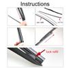 2Pcs Rubber Refills For Front Windshield Hybrid Wiper Blade 14" 16" 18" 20" 22" 24" 26" Car Accessories Soft Replacement
