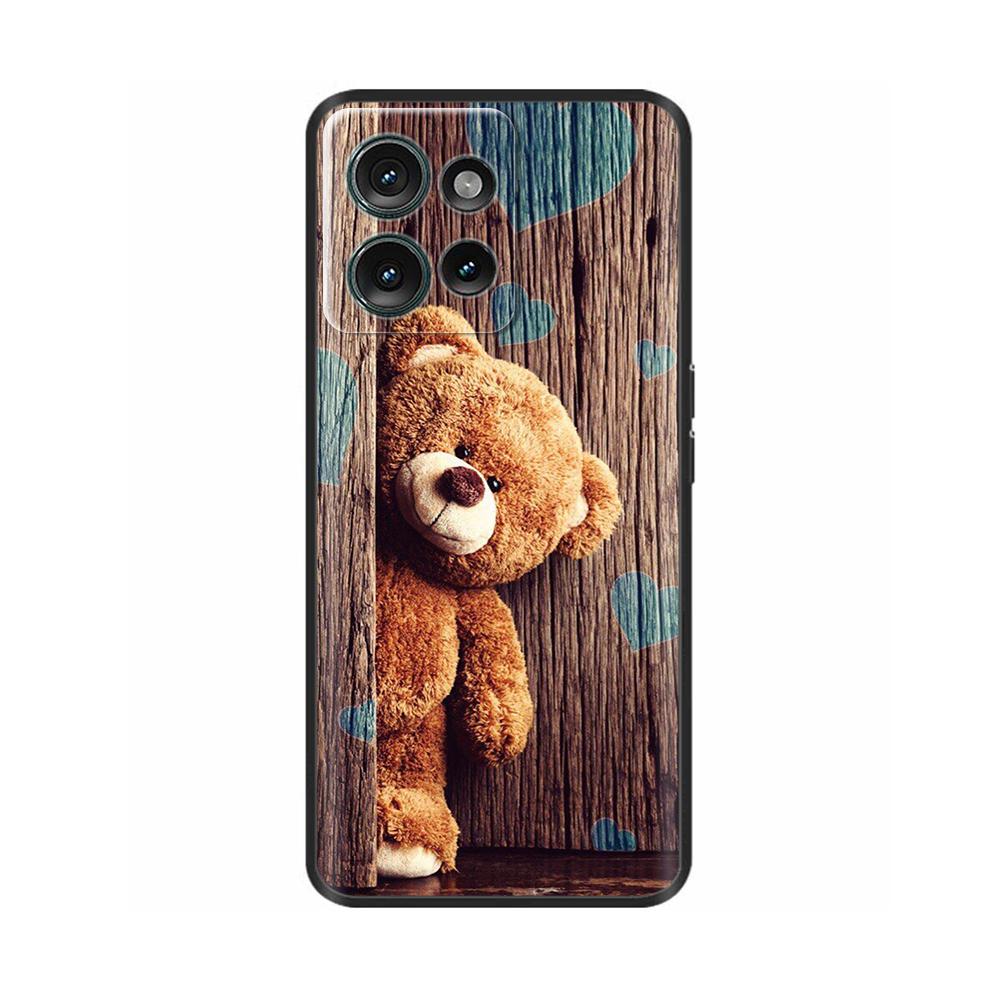 Черный чехол для Motorola MOTO Edge 50 5g Задняя крышка Чехол для телефона Для MOTO Edge 50 Edge50 Мягкий силиконовый бампер Ударопрочный Para Coque