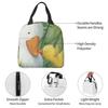Duck Mom And Ducklings Cartoon Insulated Lunch Bag for Women Children Leakproof Food Boxes Thermal Lunch Box Tote