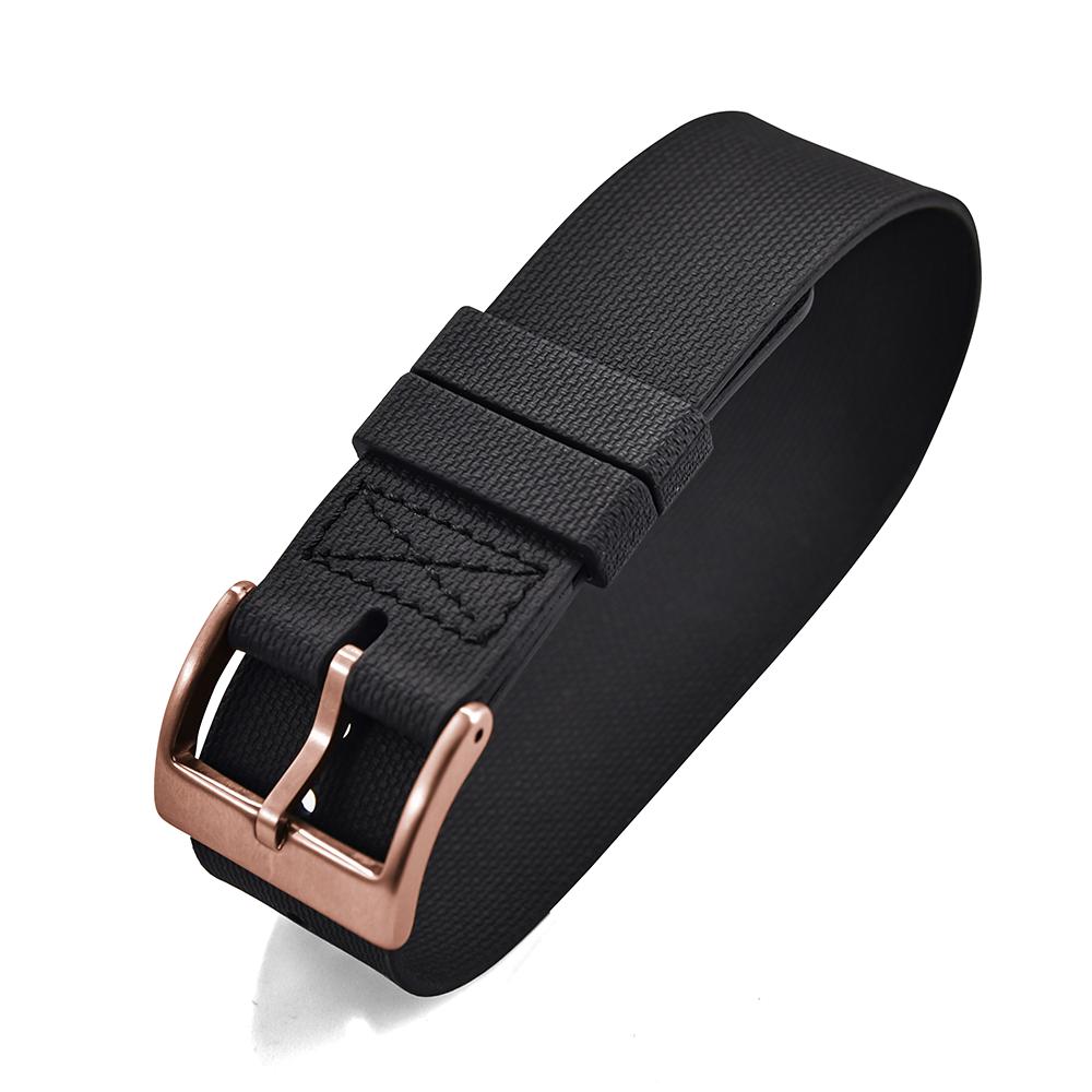 New Sports Fashion One Piece FKM Watch Strap 20mm 21mm 22mm Rubber Watch Band Wristband For Seiko Omega