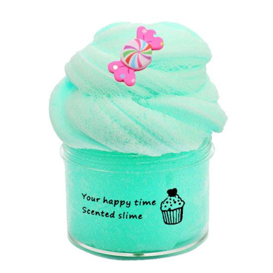70 мл Цветная глина Игрушка Мягкая Кристальная Грязь Тянущаяся Нелипкая Облачная Снятие Стресса Новинка Игрушка Сделай Сам Изготовление Фруктовый Слайм Игрушка Декомпрессионная Игрушка Детская Игрушка Подарок