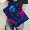 Cartoon Style Luminous Blue Adventure Creature Metal Iron Painting Home Decor Wall Art Hanging