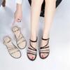Женские сандалии в римском стиле на низком каблуке, женская обувь оптом, роскошный летний тренд 2025 года, оригинальные ПВХ повседневные сандалии, дизайнерские