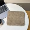 Iron standard alpaca wool Korean atmosphere knitted scarf women's winter new student solid color versatile warm scarf men