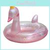 Блестящая розовая надувная корона-плавательный круг 'Лебедь' мультяшного дизайна для взрослых для плавания