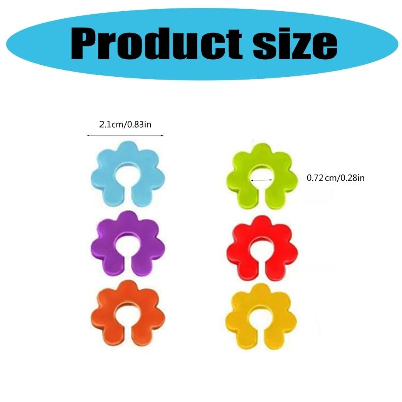 Reusable Silicone Glass Markers Set Perfect for Wine Glasses and Cocktails Color Suitable for Parties and Event