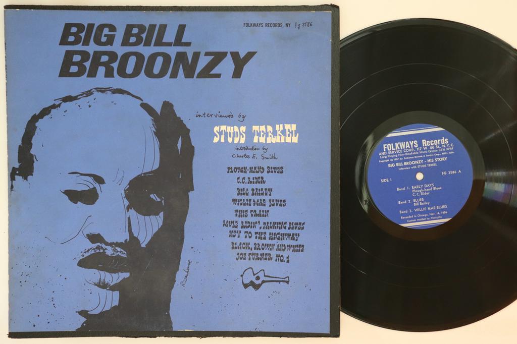 LP Пластинка БИГ БИЛЛ БРУНЗИ Is Story Big Bill Broonzy Intervi FG3586 FOLKWAYS 1960 US Блюз Б/У