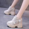 Модные Новые Модные Туфли на Платформе для Женщин 11СМ Удобные Нескользящие Женские Ботинки Повседневные Балетки Дизайнерская Обувь Массивные Кроссовки