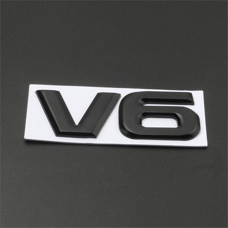 Металлическая наклейка на автомобиль на заказ: Эмблема V6/V8, Логотип большого объема для кузова, задней части и боковой части