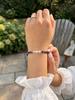 Natural Stone Bracelet, Navy Blue with Lapis, Silver 925