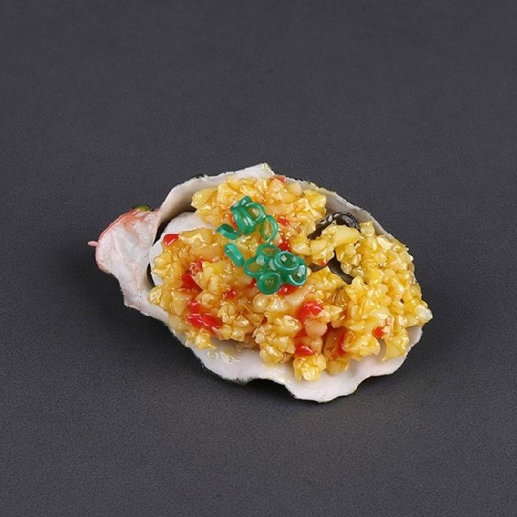 Искусственные жареные устрицы Модель Реалистичная модель морепродуктов-заменителей Модель жареных гребешков для кухонной витрины, Декорации