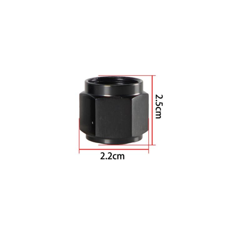 AN Hardline Tube Nut & Sleeve Adapter 1Pcs High Precision Aluminum Fits 4AN AN6 AN8 AN10 AN12 for Turbo Oil Line Setup