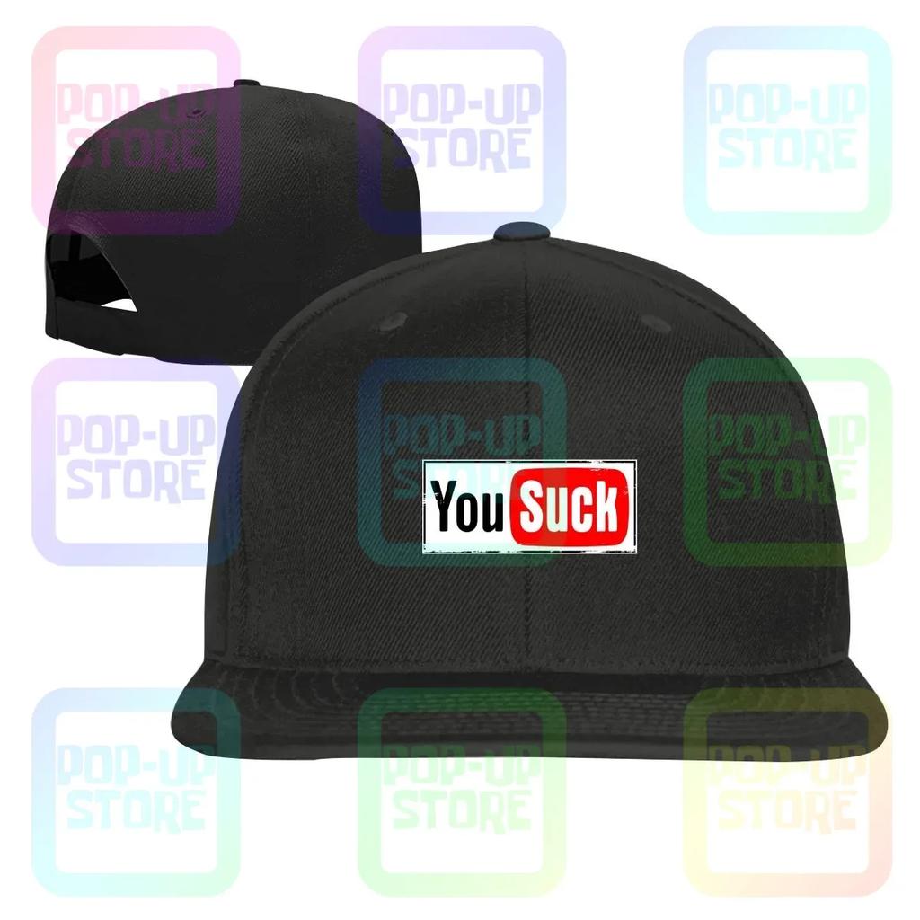 Смешная Шапка-Снэпбэк с Надписью "You Suck" Youtube Интернет Пародия Бейсболки Редкая Премиум Горячая Распродажа