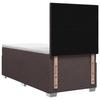 Box Spring Bed with Mattress Dark Brown 80 x 200 cm Fabric