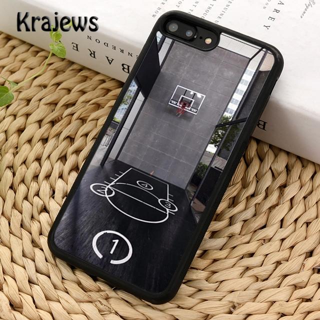 Чехол для телефона Krajews Basketball Court Diagram для iPhone 14 5 6s 7 8 plus X XR XS 11 12 13 pro max Samsung S21 S22ultra Plus