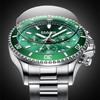 Mark FairwhaleMen Quartz Watch Stainless Steel Waterproof Calendar Date Display Business Casual Wristwatch