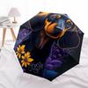 1pc Dachshund Flowers Night Artwork Umbrella with Plastic Handle,Suitable for All Seasons Home Travel Outdoor UmbrellaDD331