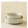 Simple And Rustic Ceramic Bowl Matte Sesame Glazed Bowl Fruit Salad Bowl Solid Color Vegetable Bowl Household Tableware
