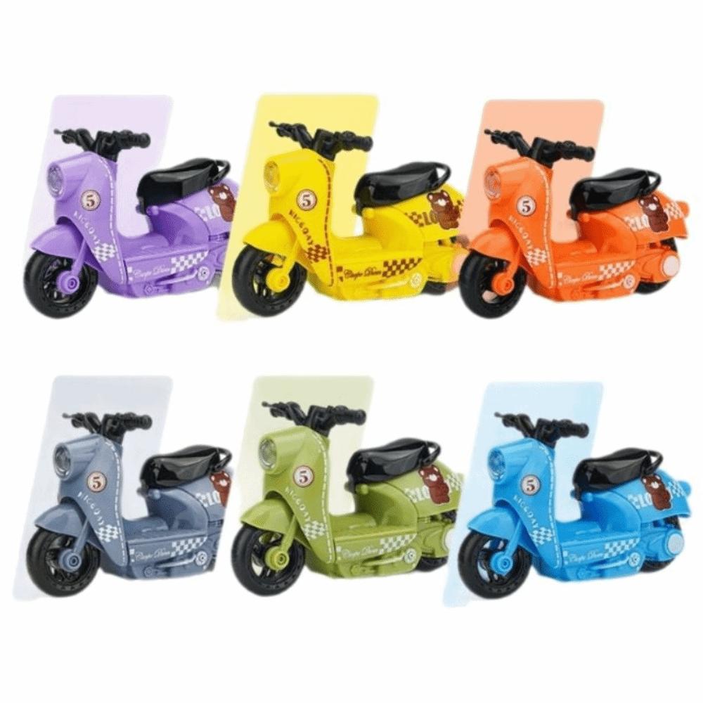 Литой цинковый сплав Модель мотоцикла Миниатюрный мотоцикл Игрушка с инерционным механизмом Домашнее украшение