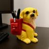 Plastic Dog Pen Holder Large Capacity Makeup Brush Cylinder Puppy Storage Bucket  Student