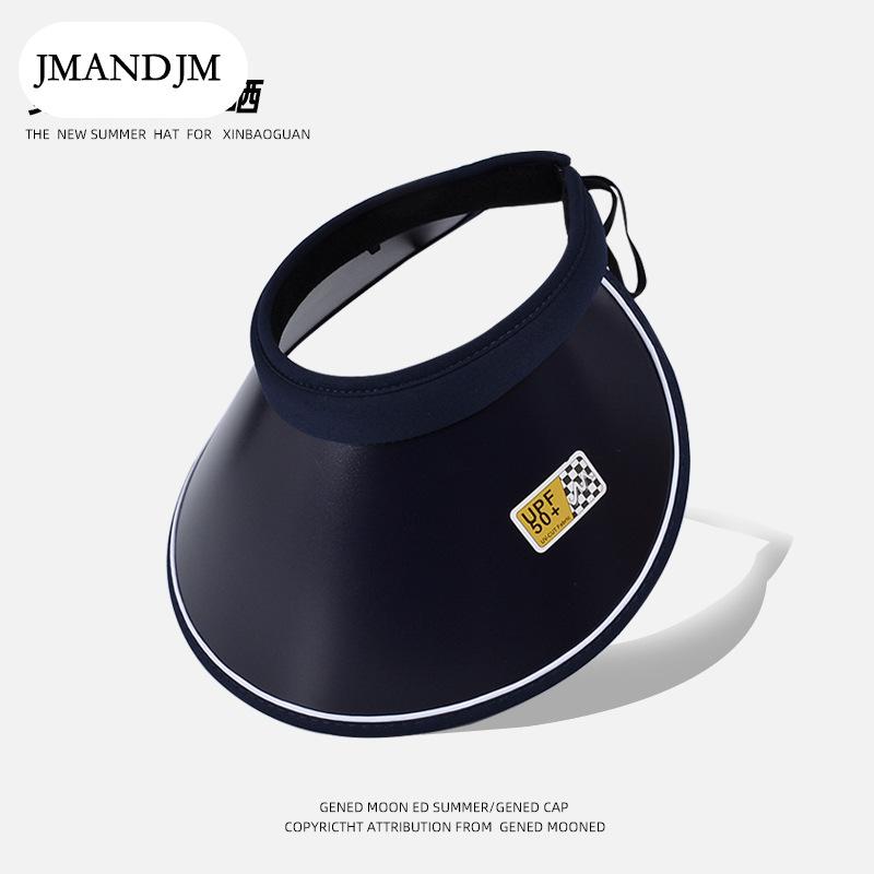 Летняя солнцезащитная шляпа с пустым верхом, корейская версия, универсальная шляпа с жемчугом, женская виниловая шляпа с большим карнизом и повязкой на голову, солнцезащитная шляпа