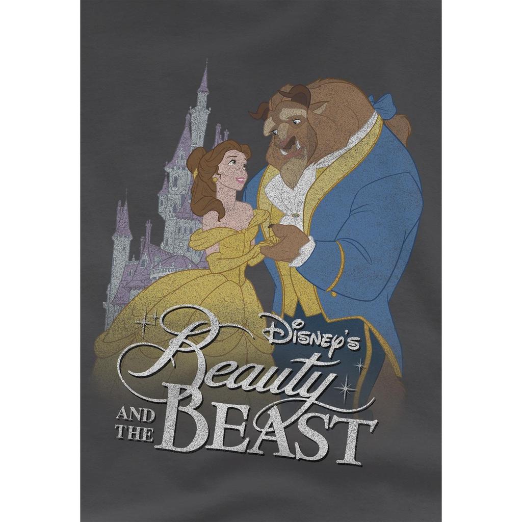 Beauty And The Beast Childrens/Kids Belle Beast Castle T-Shirt