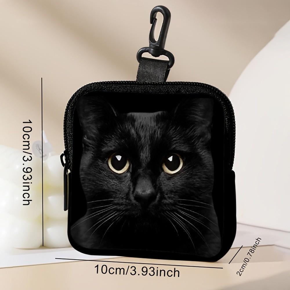 Модный мини-кошелек для монет ПВХ Кот Футбол Мышь Кошелек Водонепроницаемый Легкий Сумка для наушников Подарок для друзей