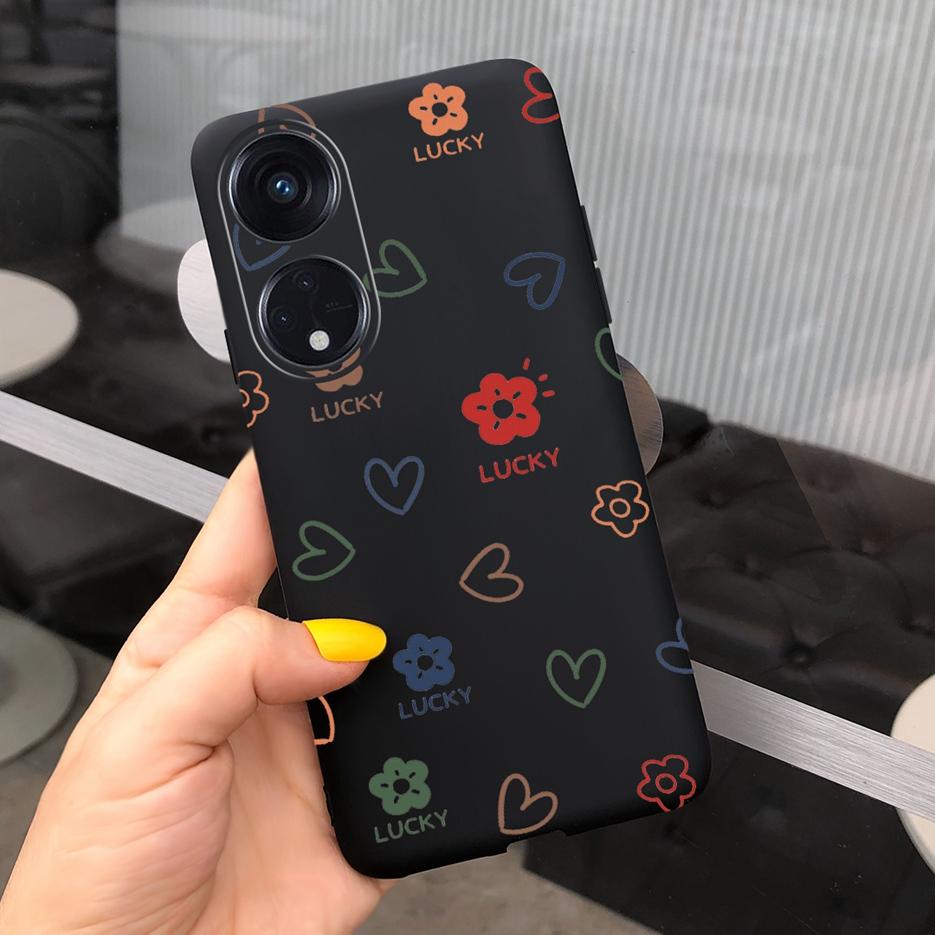 For Oppo Reno 8T 4G Case CPH2481 Luxury Art Printed Cover Silicone Soft TPU Phonw Case For Oppo Reno8 T 5G Reno 8T Reno8T Bumper
