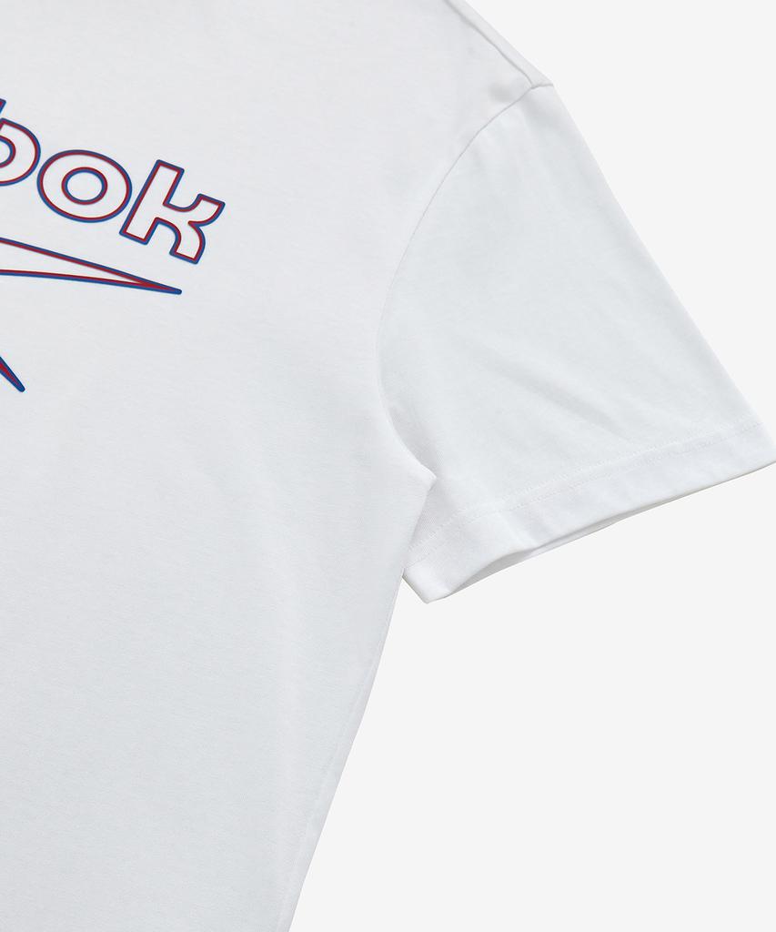 Reebok Белая футболка с графическим принтом и большим логотипом