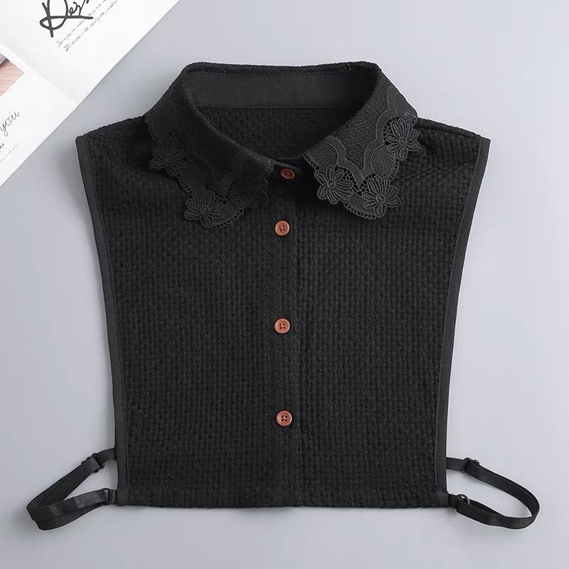 Fashion Fake Collared Shirt Lace False Collar Woman Vintage Detachable White Collar For Sweater Blouse Half Shirt Accessories