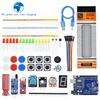 TZTUNO R3 Стартовый набор для Arduino UnoR3 Макетная плата Базовый обучающий набор, светодиодное управление обнаружением звука/уровня воды/влажности/расстояния