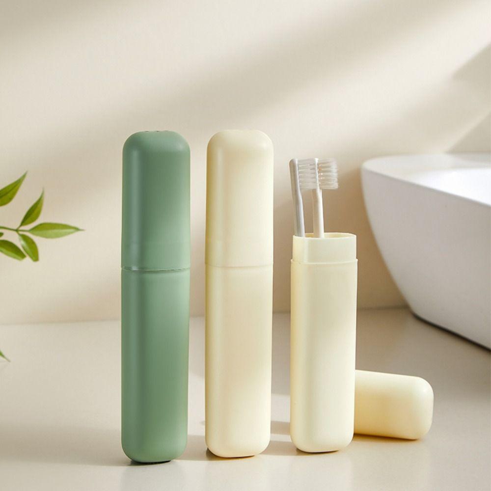 Protective Cover Toothbrush Box Holder Dust-Proof Tooth Glass Portable Toothbrush Case