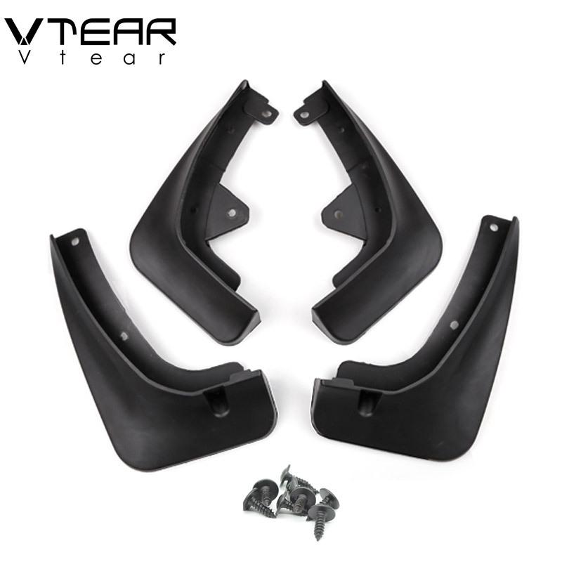 Vtear For Mazda CX-3 CX3 2018- Car Mud Flaps Splash Guards 4 Pcs Set Front Rear Fender Protector Screw Mount Exterior Parts
