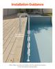 VEVOR Swimming Pool Ladder, 4-Step Double Handrails Stairs with Non-slip Heavy Duty Steps, Stainless Steel Load Capacity 265 lbs
