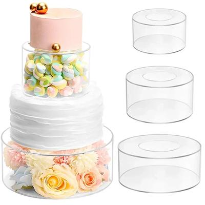 Акриловая подставка для торта Круглые акриловые подставки для десертов Многоразовая подставка для торта Прозрачная подставка для торта Инструменты Украшения для вечеринок