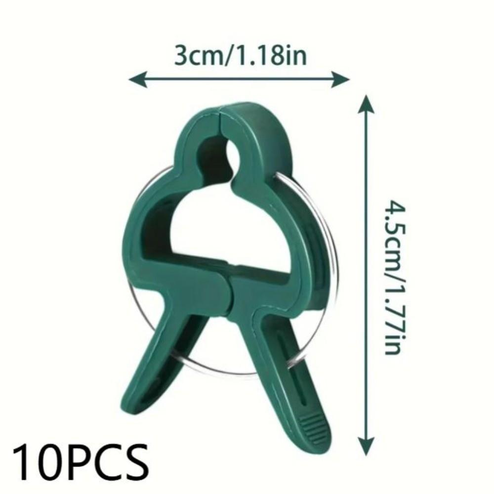 10Pcs Greenhouse Durable Plastic Garden Plant Support Clips Reusable Lever Ring Plant Fixing Clip Vine Support Clip Vine Support