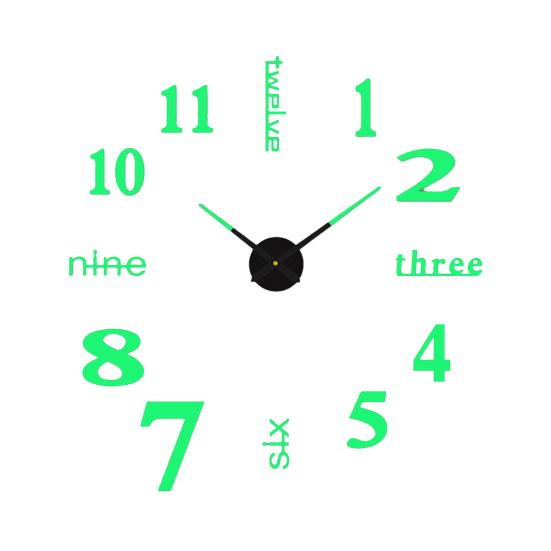 Современные скандинавские настенные часы на батарейках, тихие, с плавным ходом, с арабскими цифрами, 3D-эффект