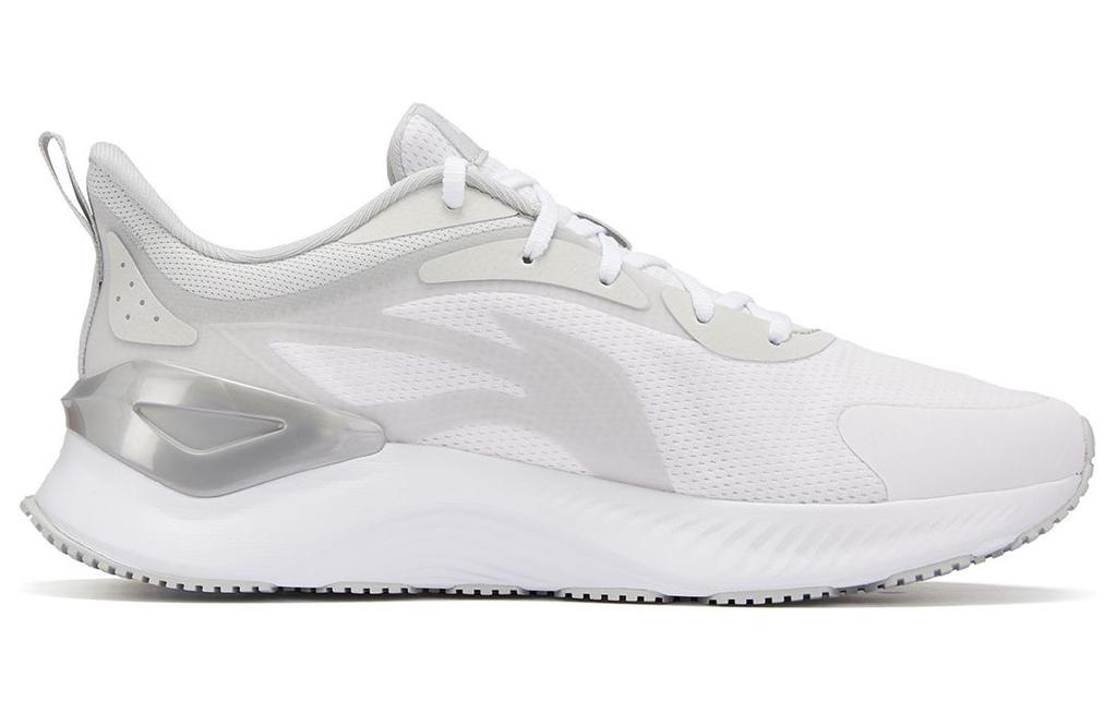 Li Ning YueYing 3.0 Cushioning Abrasion Resistant Breathable Low top Sprint Running Shoes Men's White Gray ARHU023-4