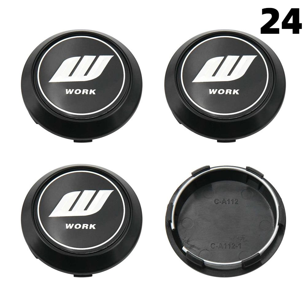 4PCS New 64MM OD / 60MM ID Cap For Rims WORK EMOTION EQUIP MEISTER VS Logo Wheel Center Cap Sport Car Wheel Cover Hub caps