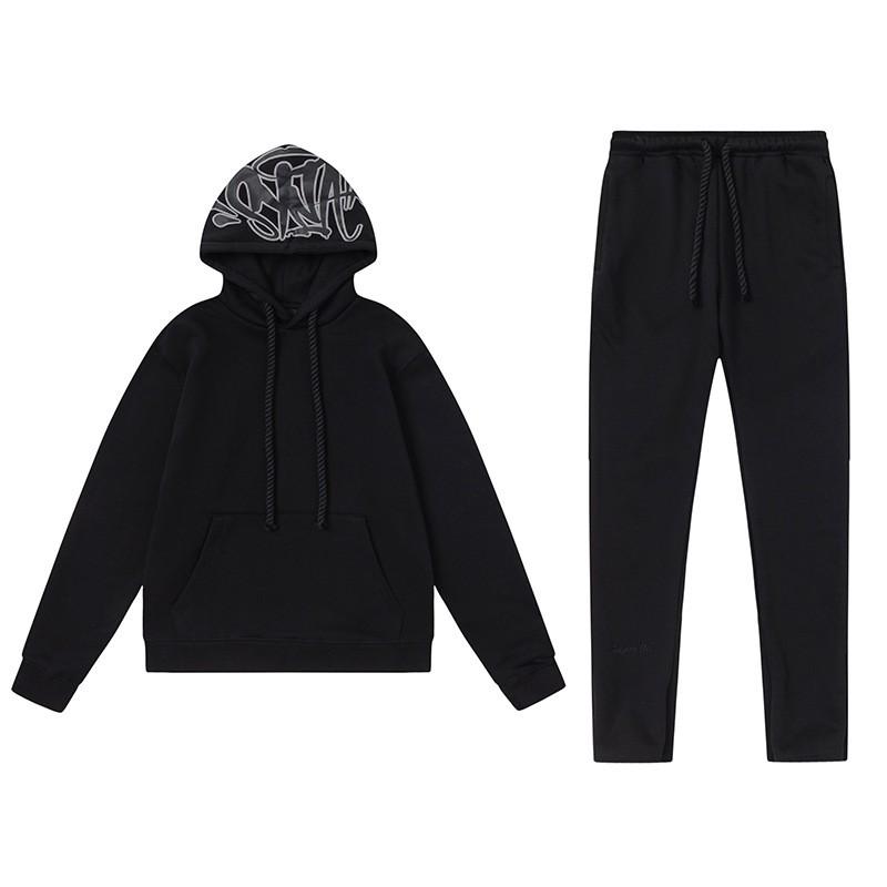 Hip Hop Streetwear Hoodie Pants Set Teen Boys Cotton Long Sleeve Casual Outfit Winter