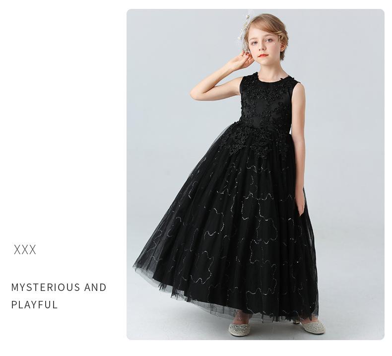 High-End Flower Girl Princess Tutu Dress for Weddings and Performances