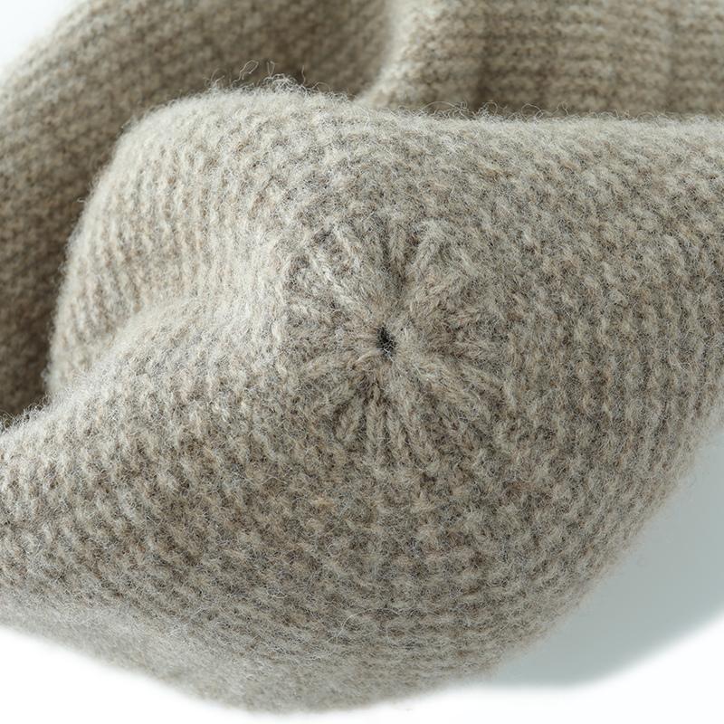 Женская кашемировая шапка Qinghe кашемир 30% кашемир 70% шерсть Женский осенне-зимний кашемировый платок мягкий и теплый