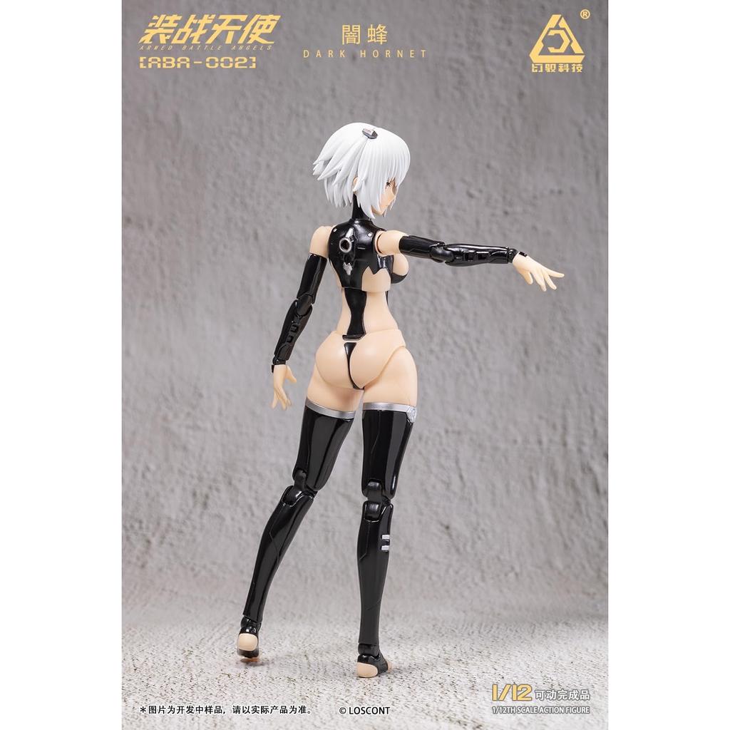 LOSCONT Armed Battle Angels Series ABA 002 Dark Hornet 1/12 Scale PVC/ABS/POM Cloth Painted Action Figure