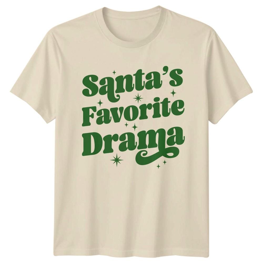 Santas Favorite Drama Christmas Holiday Unisexs TShirt Unisexs Tee Graphic Unisex