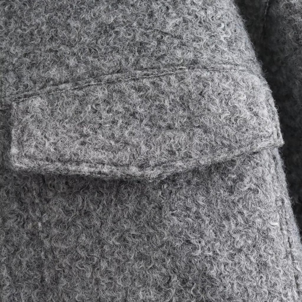 GMXIA Женские винтажные повседневные однотонные куртки и пальто с воротником-поло с длинными рукавами и осенне-зимним принтом