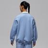 Women's Jordan Sweatshirts Women's Blue/White Lapel Moderate Regular