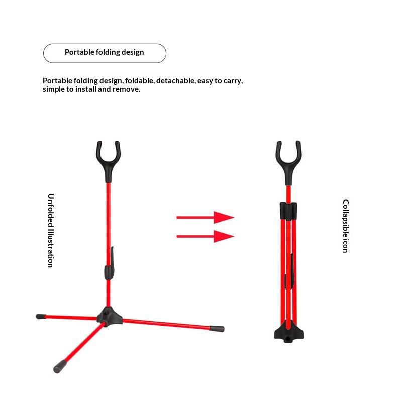 5 Colors Foldable Removable Fiberglass And Plastic Bow Stand Holder Portable Bracket Frame Hanger For Archery Recurve Bow